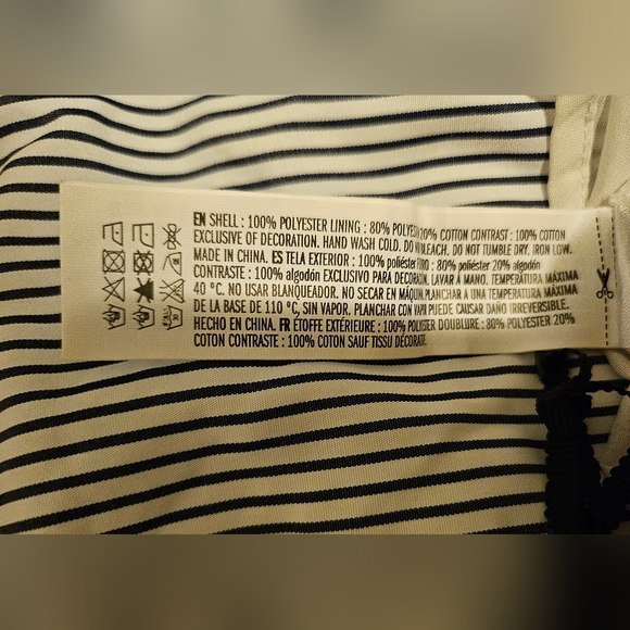 English Factory Premium Ribbon Embroidery Collared Dress | L | Off White - Picture 8 of 8